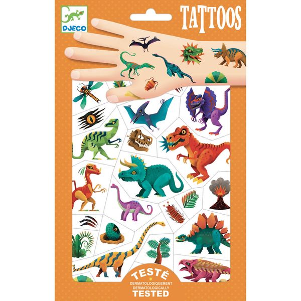 Tatoveringer til barn – dinosaurer fra Djeco (midlertidige)