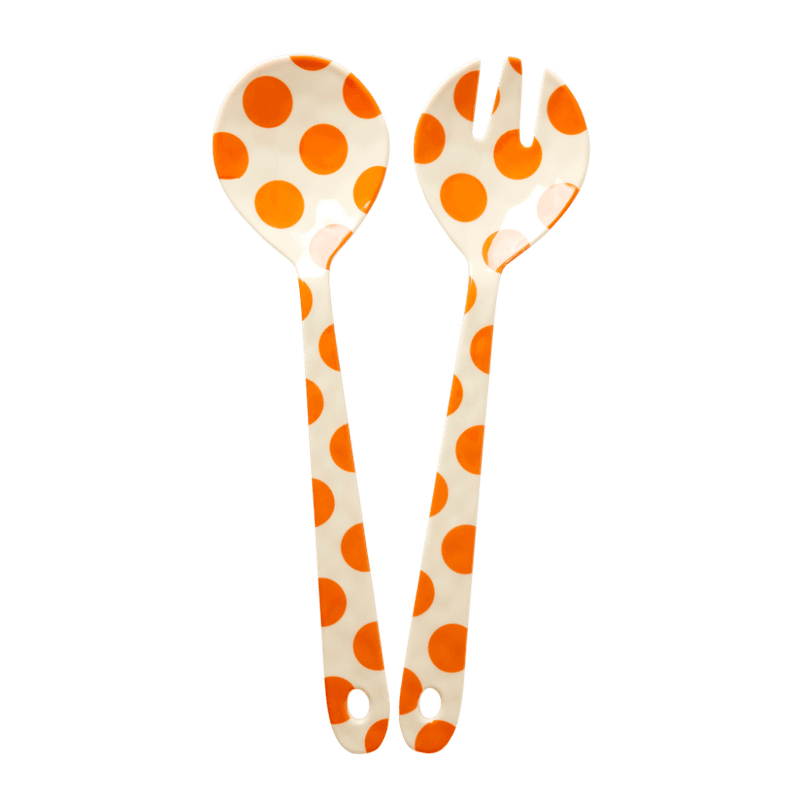 Rice -Melamine salatbestikk Dots