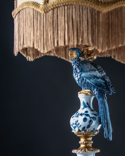 Lampfot Papegøye – Blå 43 cm